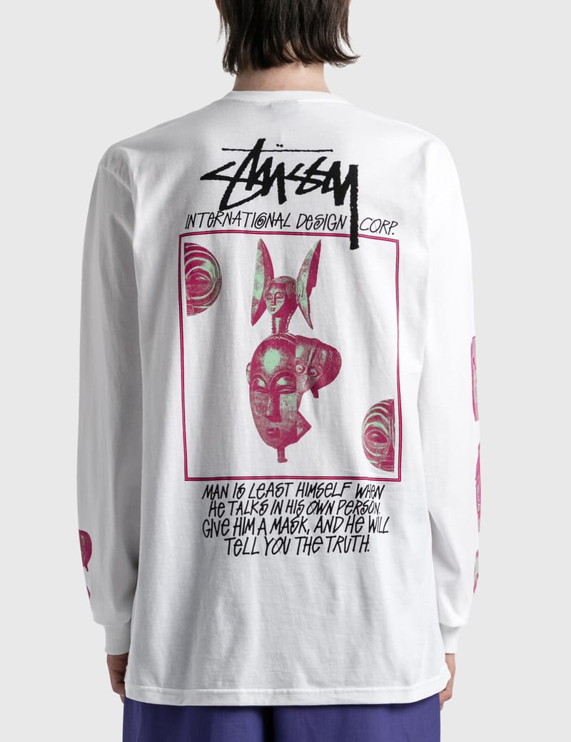 Stüssy - Masked Long Sleeve T-shirt | HBX - Globally Curated