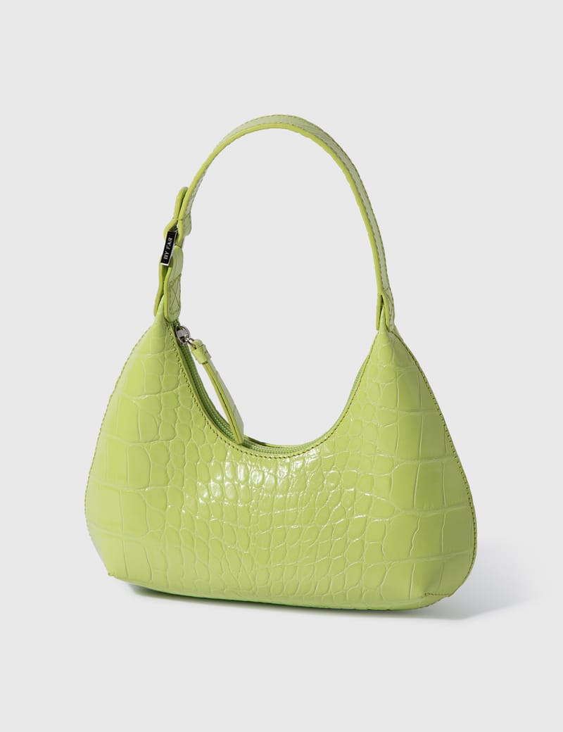 By Far Amber クロコエンボス ショルダーバッグ BY FAR - Baby Amber Matcha Croco Embossed Leather | HBX