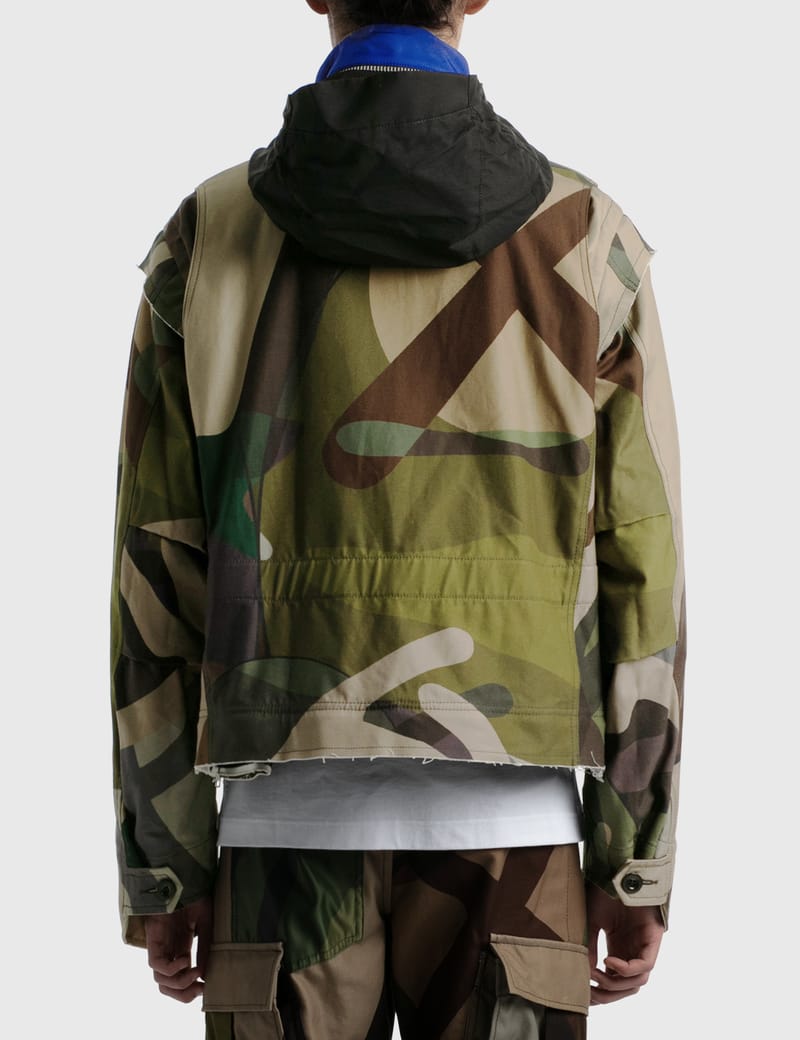 sacai KAWS Packable Blouson Camo-