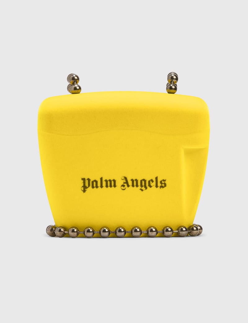 Palm angels outlet padlock bag yellow