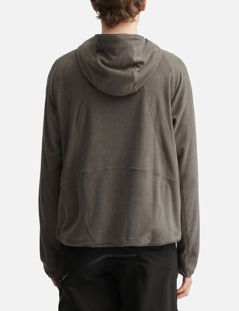 San San Gear Button Fleece Jacket - Hooded fleece with asymmetric