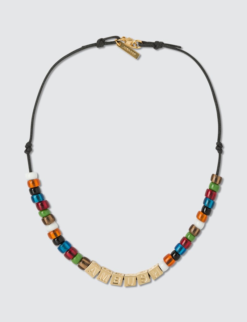 AMBUSH® - Letter-block And Beads Necklace | HBX - Globally Curated