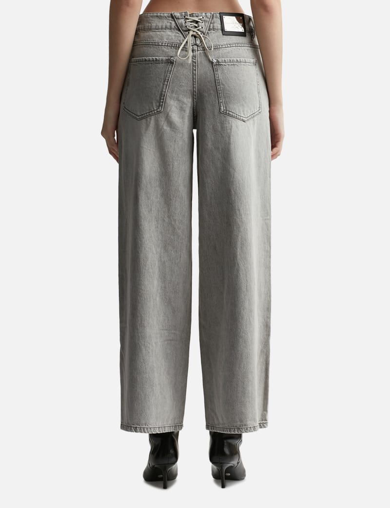 【SCENERITY】Open wide denim pants Center Seam Wide Leg Pants | Vixen Collection | Seattle, WA