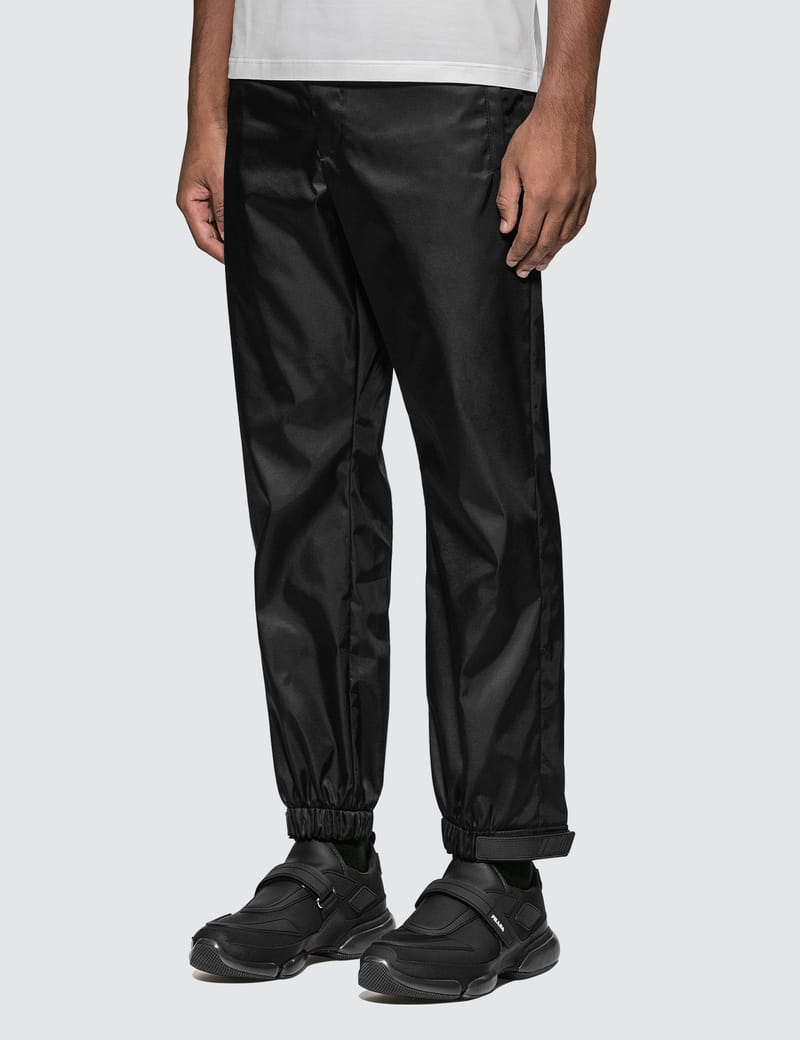 Prada Gabardine Nylon Track Pants HBX Globally Curated