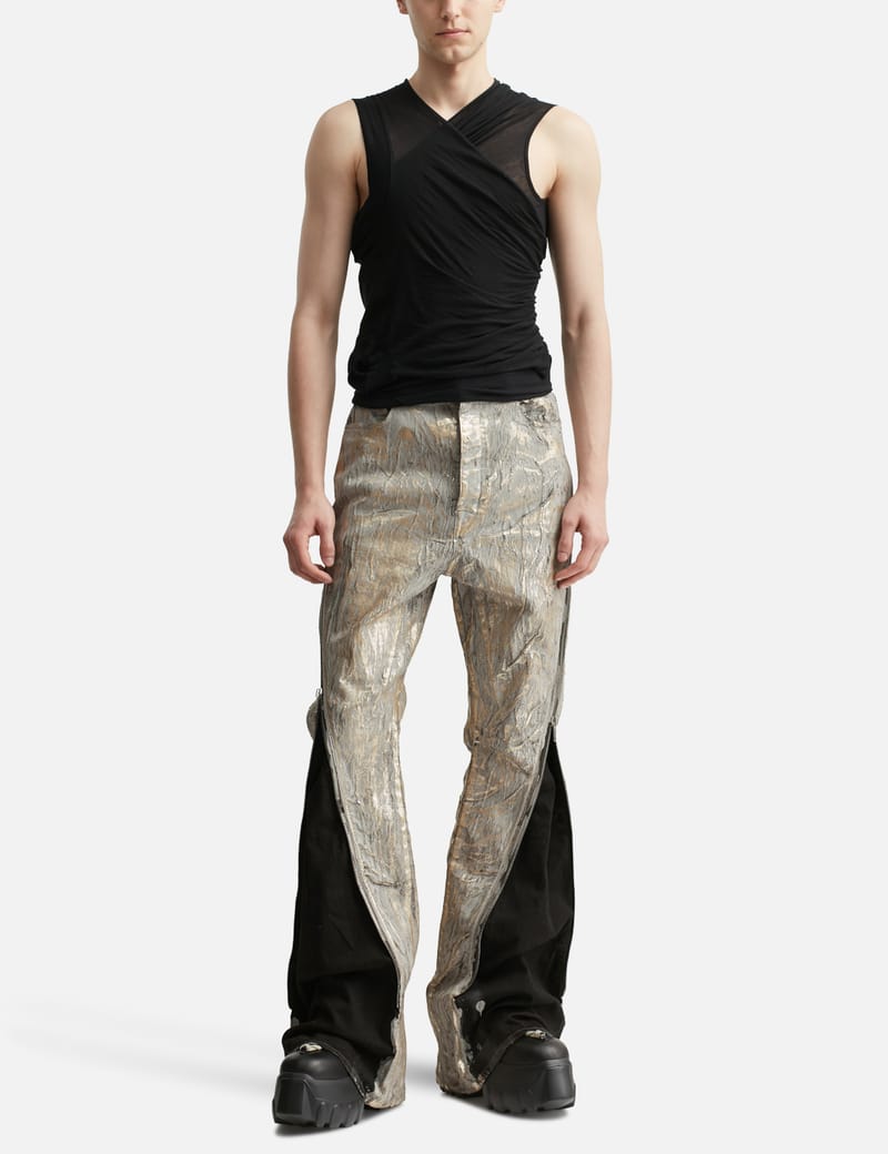 Rick Owens - Hollywood Wide Bela Pants In Dinge Linen Twill