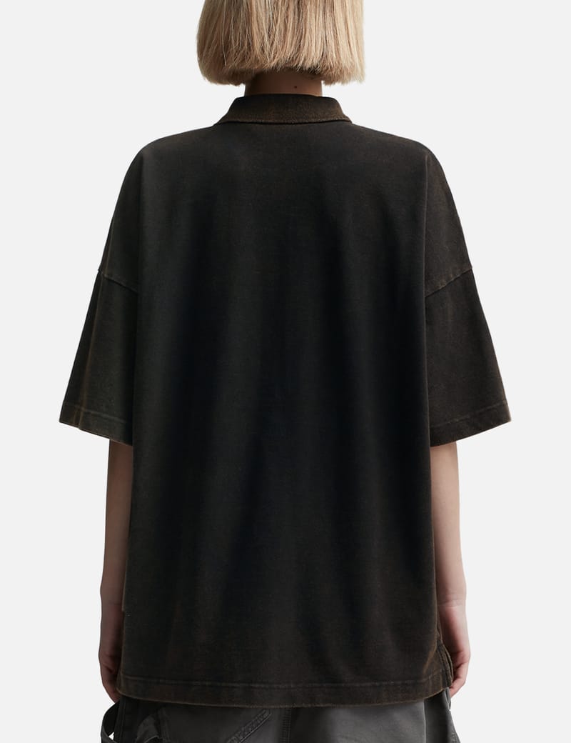 【送料&関税込】J.W. Anderson Brown Oversize Polo Shirt With JW Anderson anchor-print Polo Shirt | Brown | FARFETCH