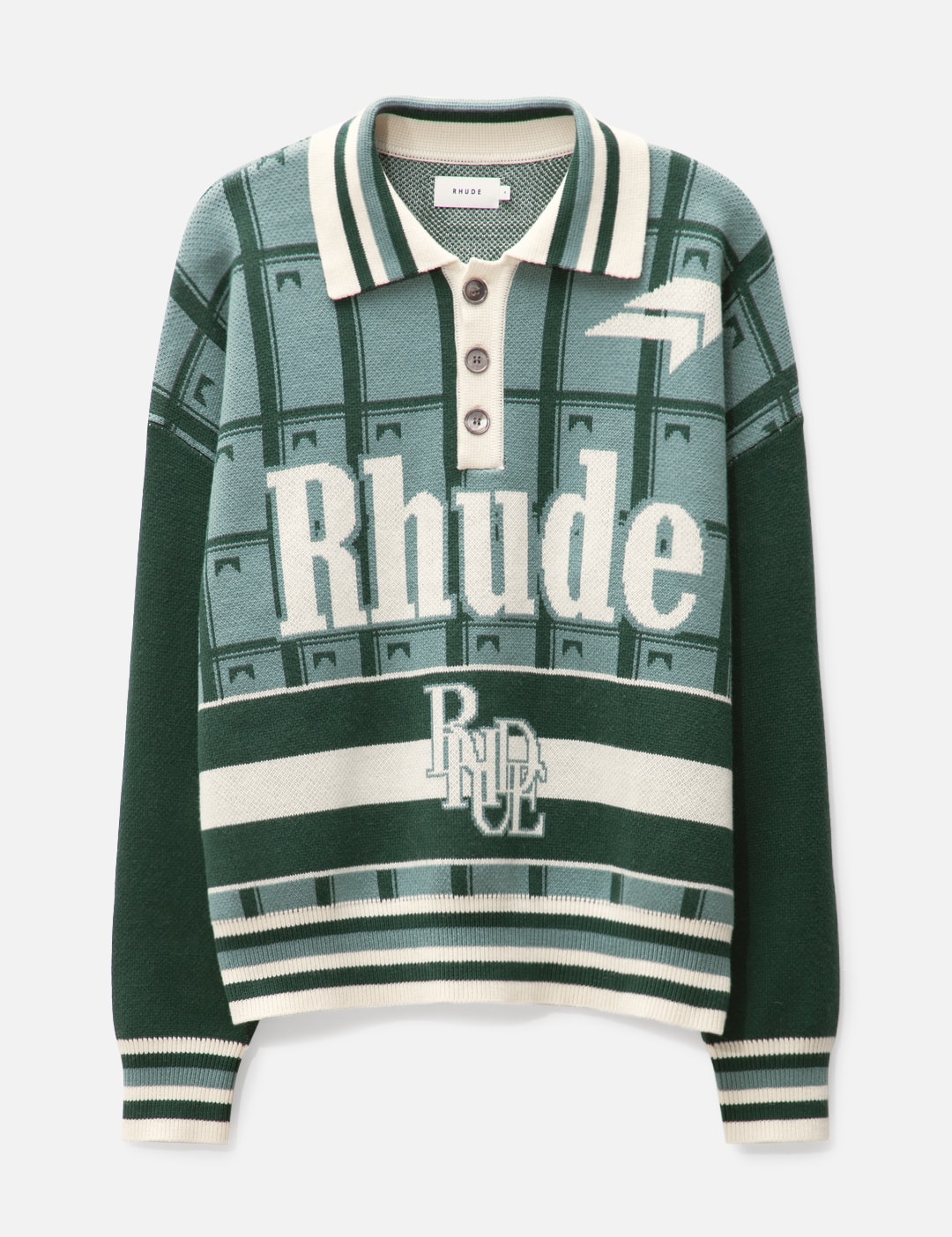Rhude - Ligeux Rugby Shirt | HBX - HYPEBEAST 為您搜羅全球潮流時尚品牌