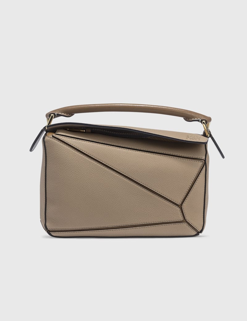 LOEWE ベージュ ストロートートバッグsmall パズルフォルドトート ミニ（シャイニーカーフ） ベージュ - LOEWE