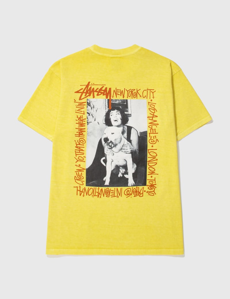 Stüssy - HOW WE'RE LIVIN' PIGMENT DYED T-SHIRT | HBX