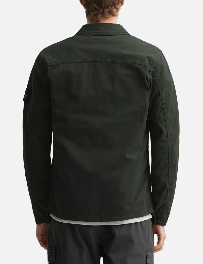 Stone Island - 'Old' Effect Overshirt | HBX