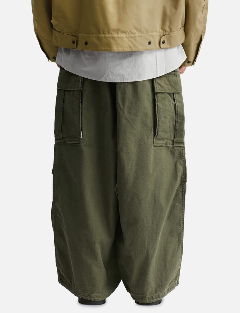 CLESSTE Vintage Effect M-51 Arctic Trousers - Olive cotton cargo