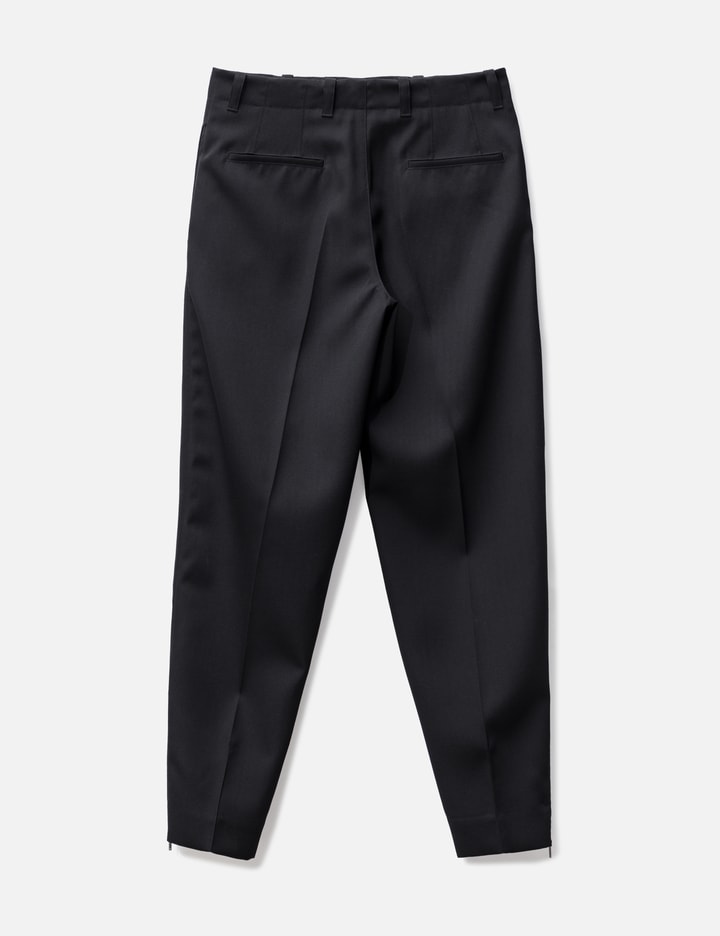 Zipper Wool Pants Set
