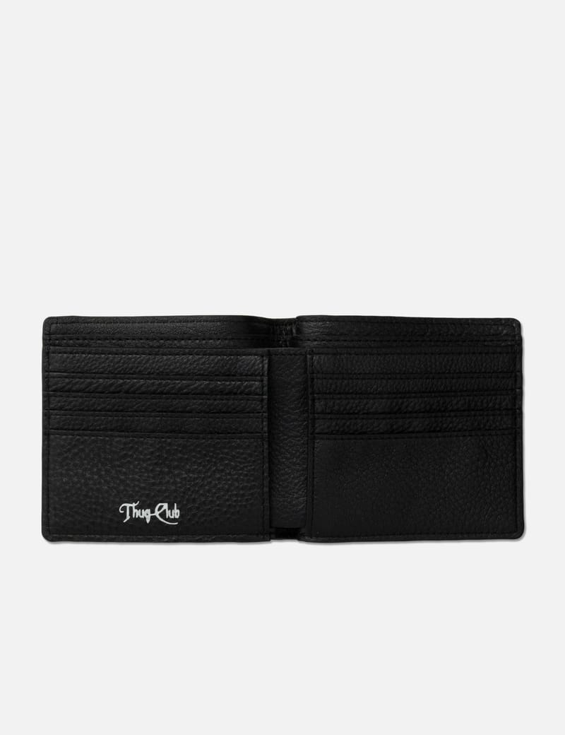 THUG CLUB Rock Wallet - Premium cowhide leather with 8 card slots