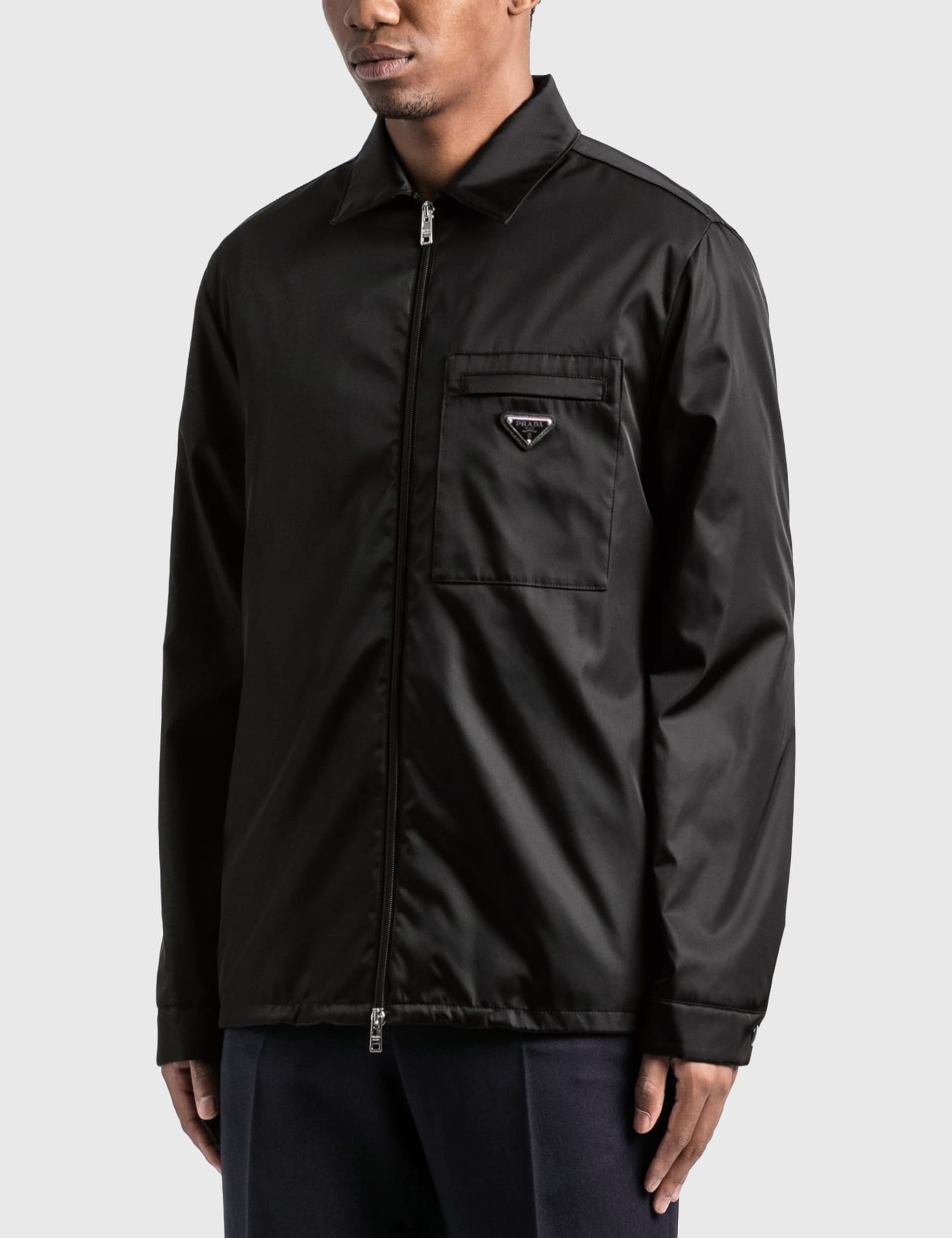 Prada - Re-Nylon Zip Up Jacket | HBX - Globally Curated Fashion and  Lifestyle by Hypebeast