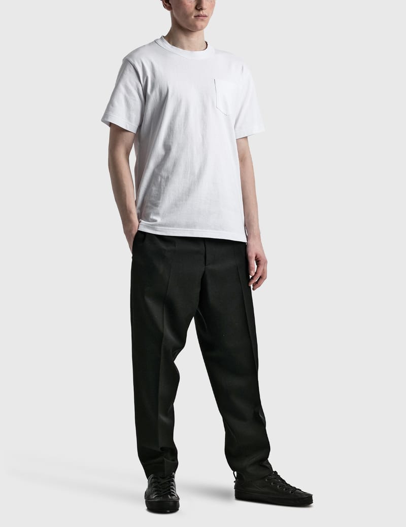 Sacai - Side Zip Cotton T-shirt | HBX - Globally Curated Fashion