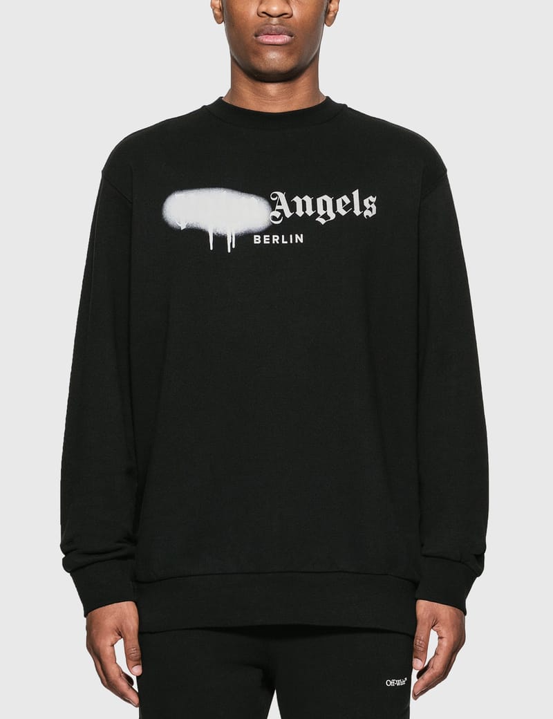 Palm angels sprayed discount sweatshirt