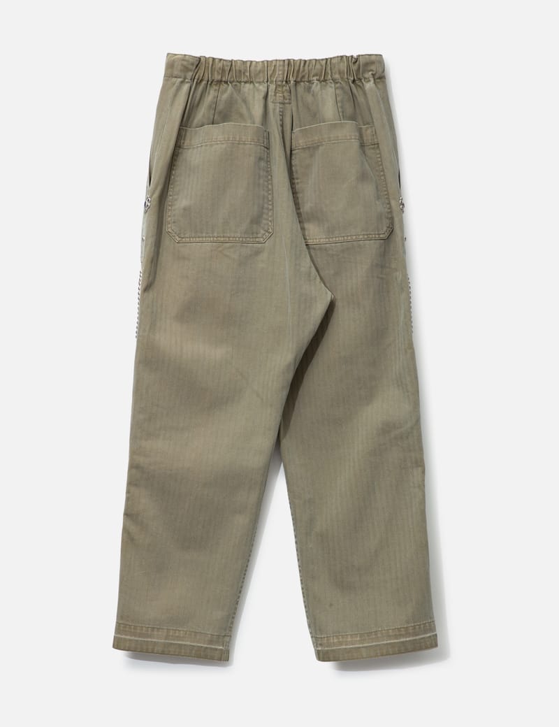 Kapital - Sulfur Herringbone Easy Baker Pants | HBX