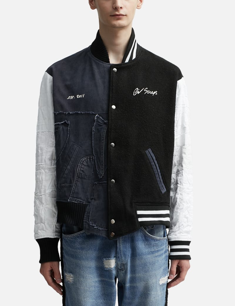 GREG LAUREN - Black Blanket Varsity Jacket | HBX - Globally