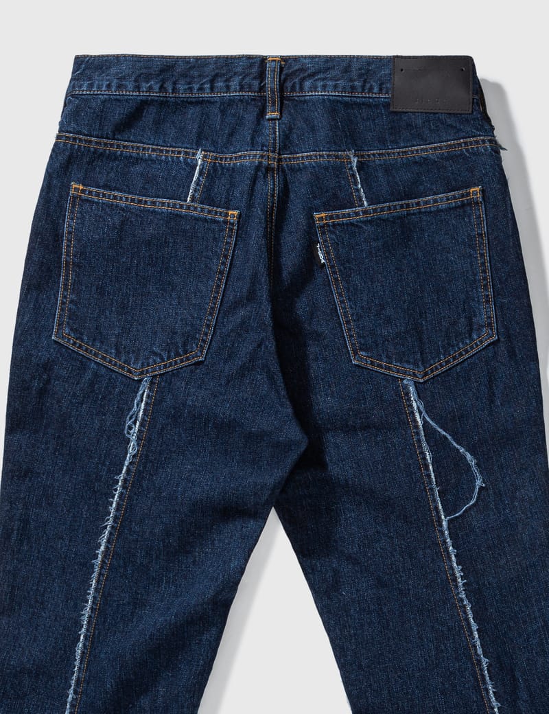 Jiedaのサルエルスキニーデニムパンツ チノパン ブラックデニム ジエダ