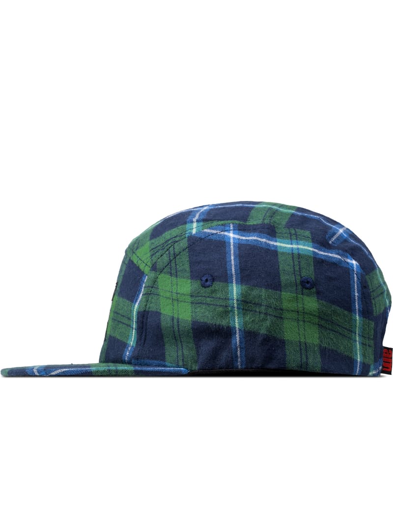 After Midnight Nyc - Green Am Logo (White Label) Flannel Camp Cap