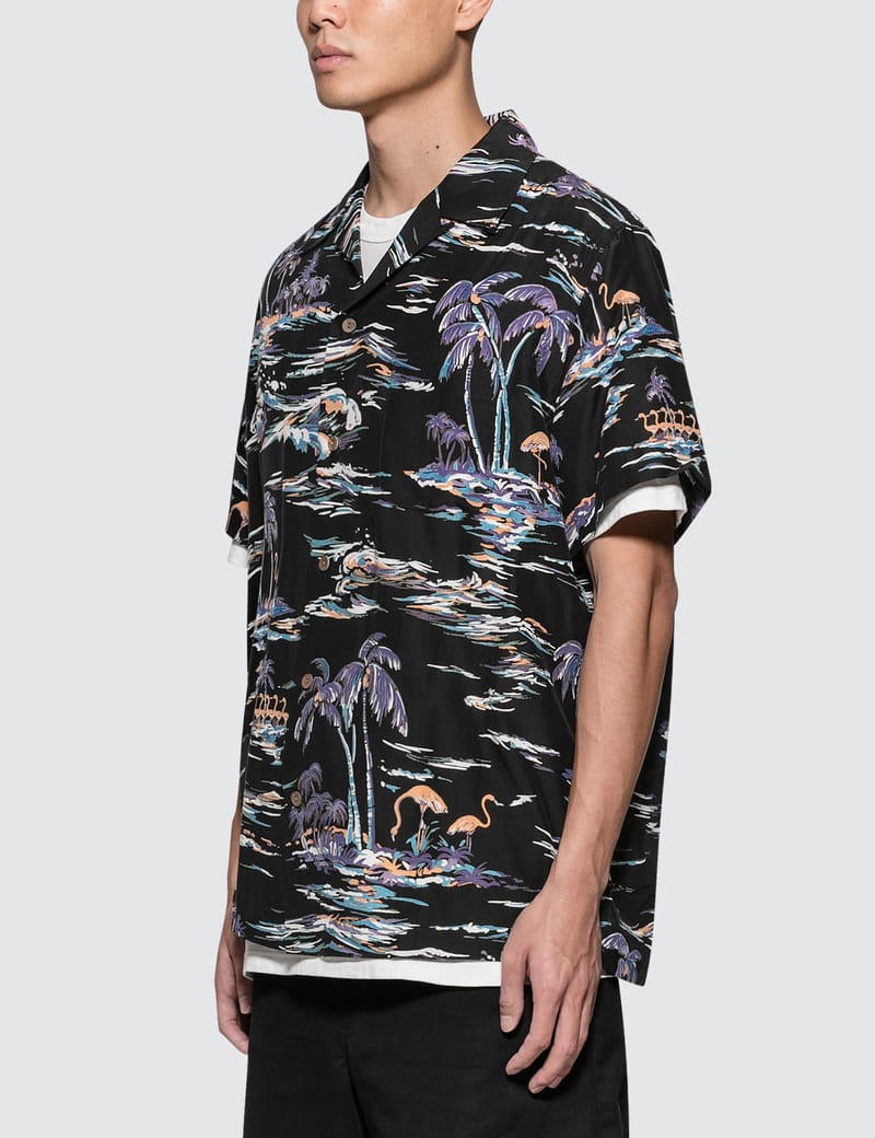 Wacko Maria - Island Sea' S/S Hawaiian Shirt | HBX - Globally ...