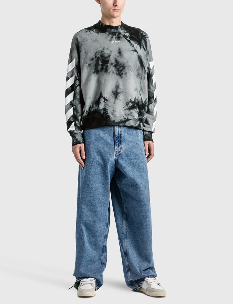 Off-White™ - Diag Arrow Tie Dye Skate Crewneck Sweatshirt Off-White™ - Diag Arrow Tie Dye Skate Crewneck Sweatshirt