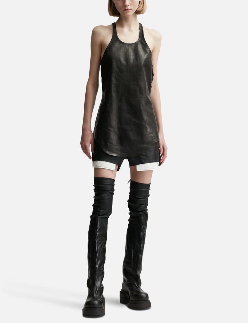 Rick Owens - LEATHER TANK | HBX - HYPEBEAST 為您搜羅全球潮流