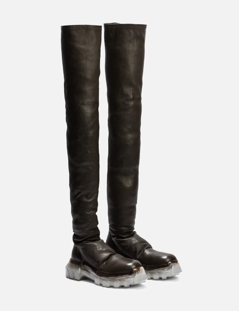 Rick Owens Beatle Bozo Tractor Boots - Black, brand-new with