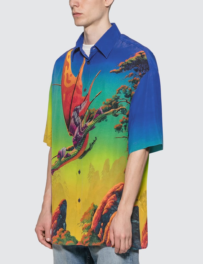 Valentino - Dragon At Dawn Silk Shirt | HBX - Globally Curated