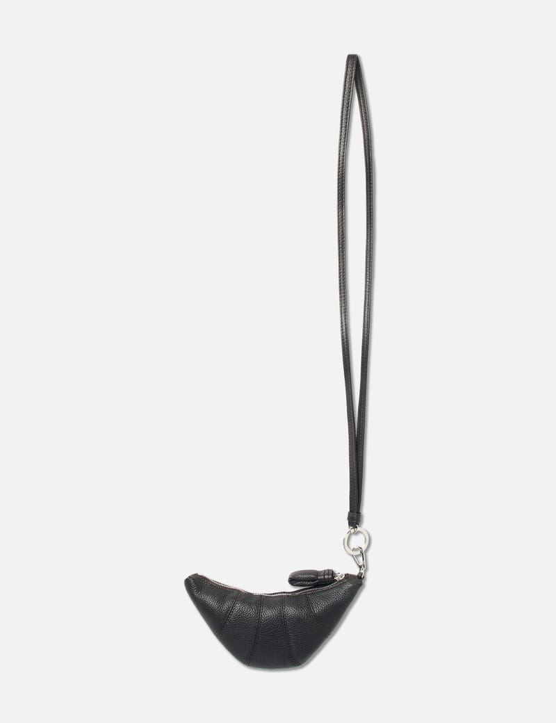 Lemaire - CROISSANT COIN PURSE GRAINED LEATHER NECKLACE | HBX