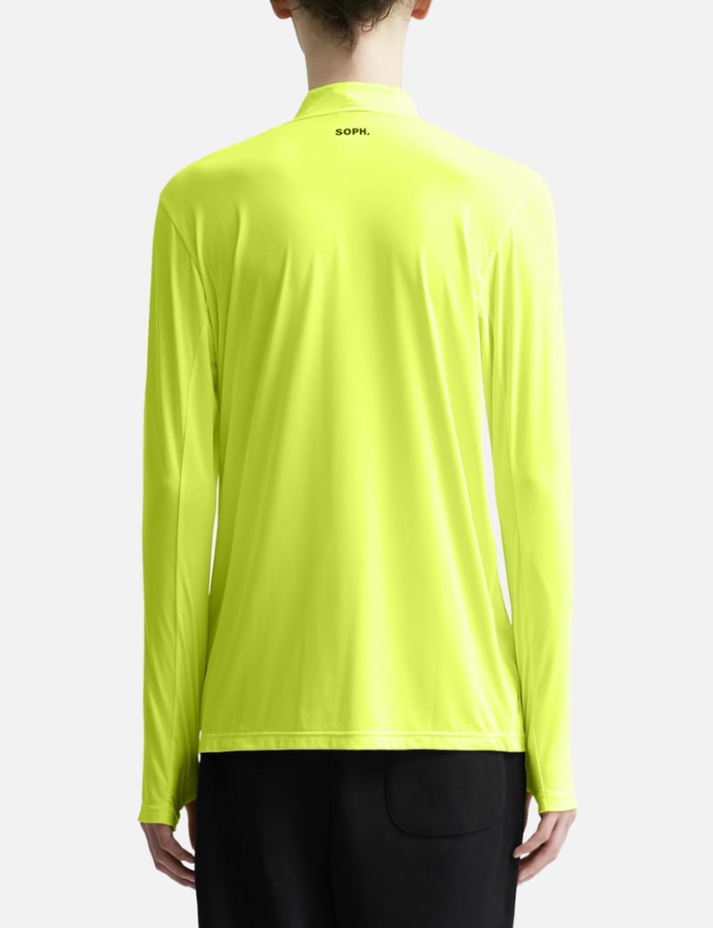 F.c. Real Bristol Cool Touch Long Sleeve Mockneck Top In Yellow