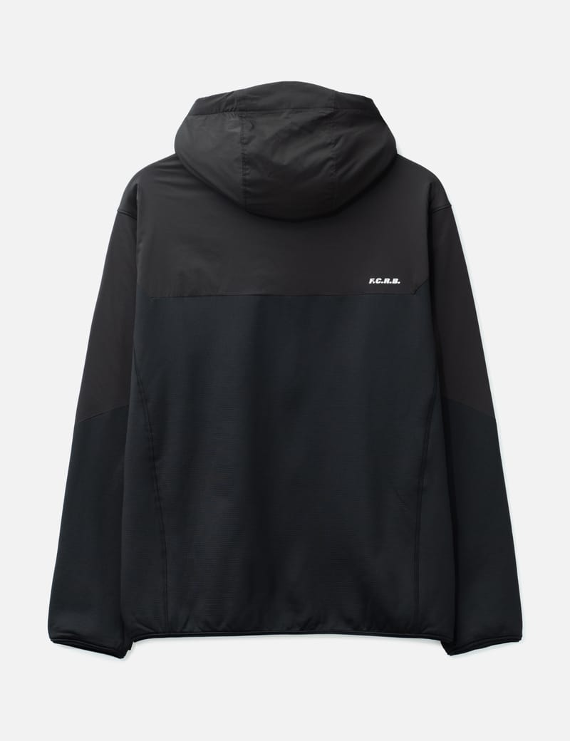 F.C. Real Bristol Grid Fleece Hybrid Hoodie - 速乾・高伸縮・撥水の