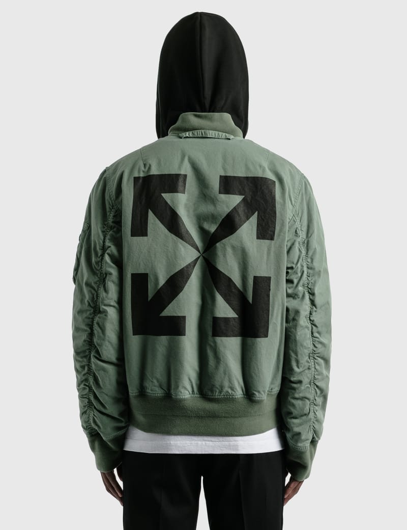 Off-White™ - Arrow Vintage Bomber Jacket | HBX - Globally Curated