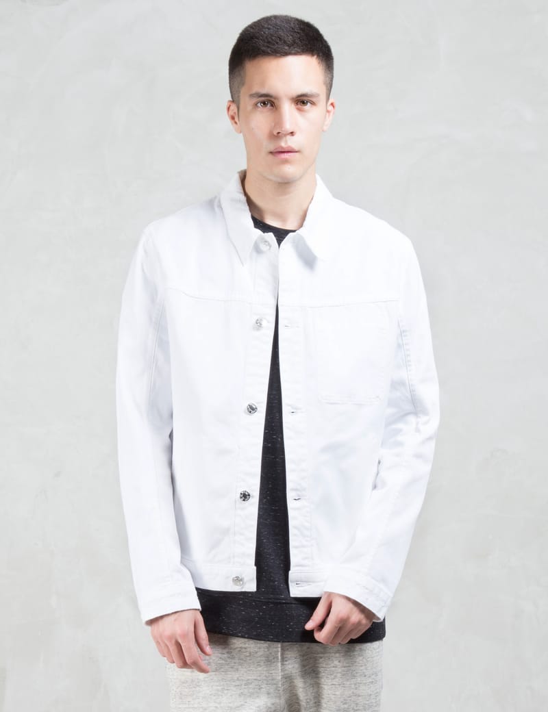 Helmut lang white denim jacket best sale