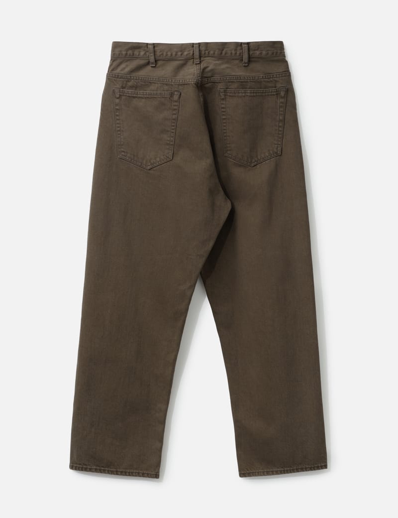 パンツ Unlikely Time Travel Jean Wide Color DNM Unlikely - Time Travel Jean Wide Color Denim - Brown Wash | UP THERE