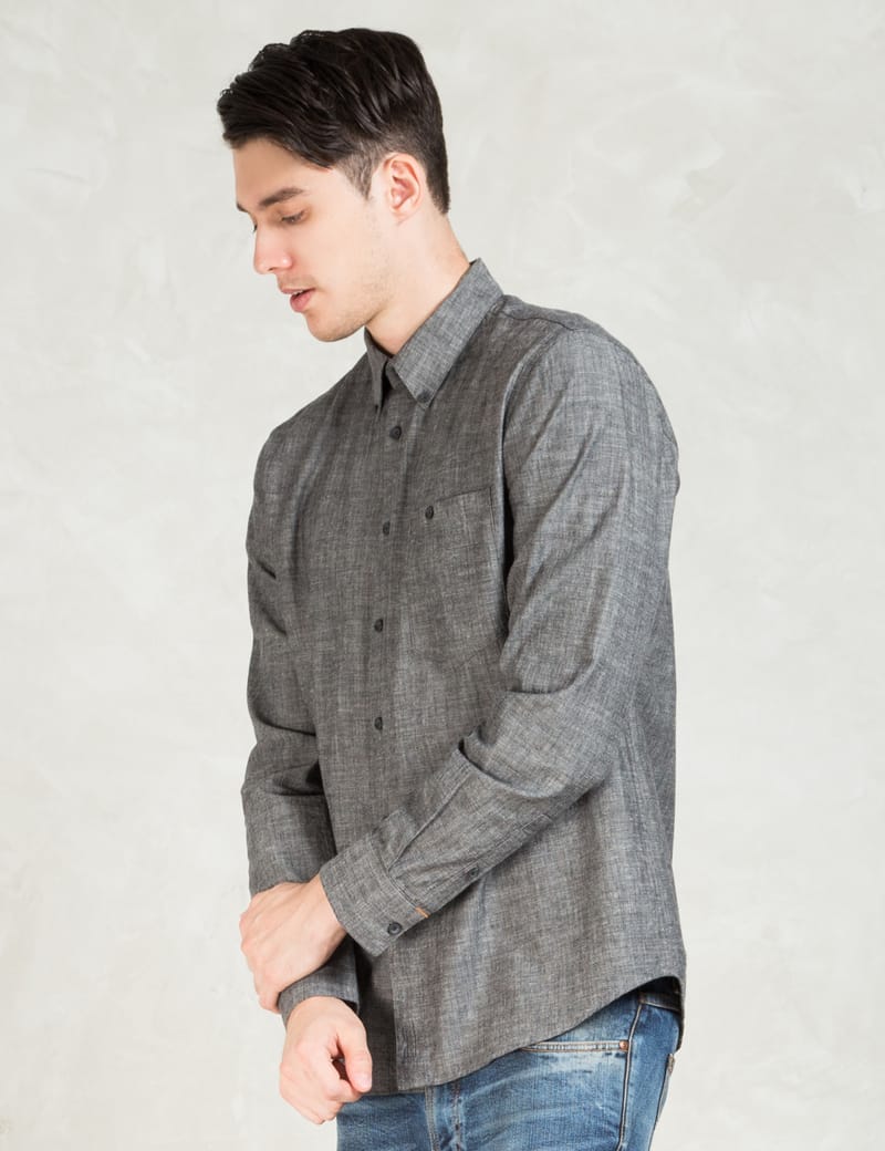 Nudie Jeans - Black Stanley Denim Shirt | HBX - Globally Curated