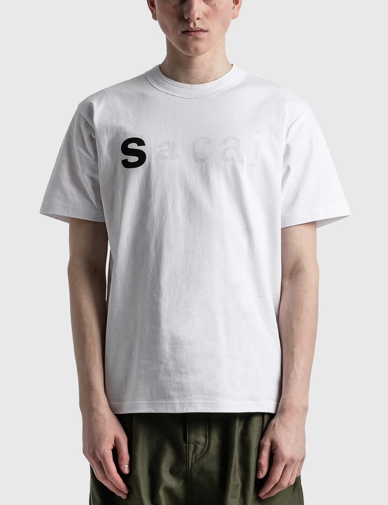 Sacai - Fading Logo T-shirt | HBX - Globally Curated Fashion and