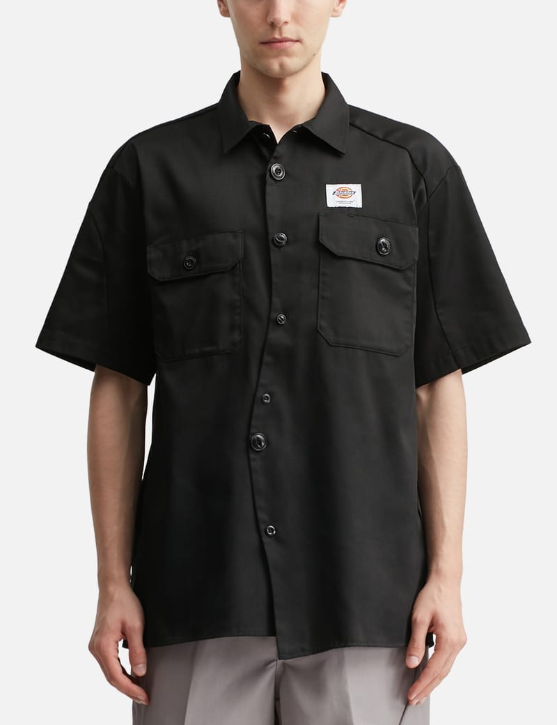 Undercover X Dickies Shirt - A unique curved button design