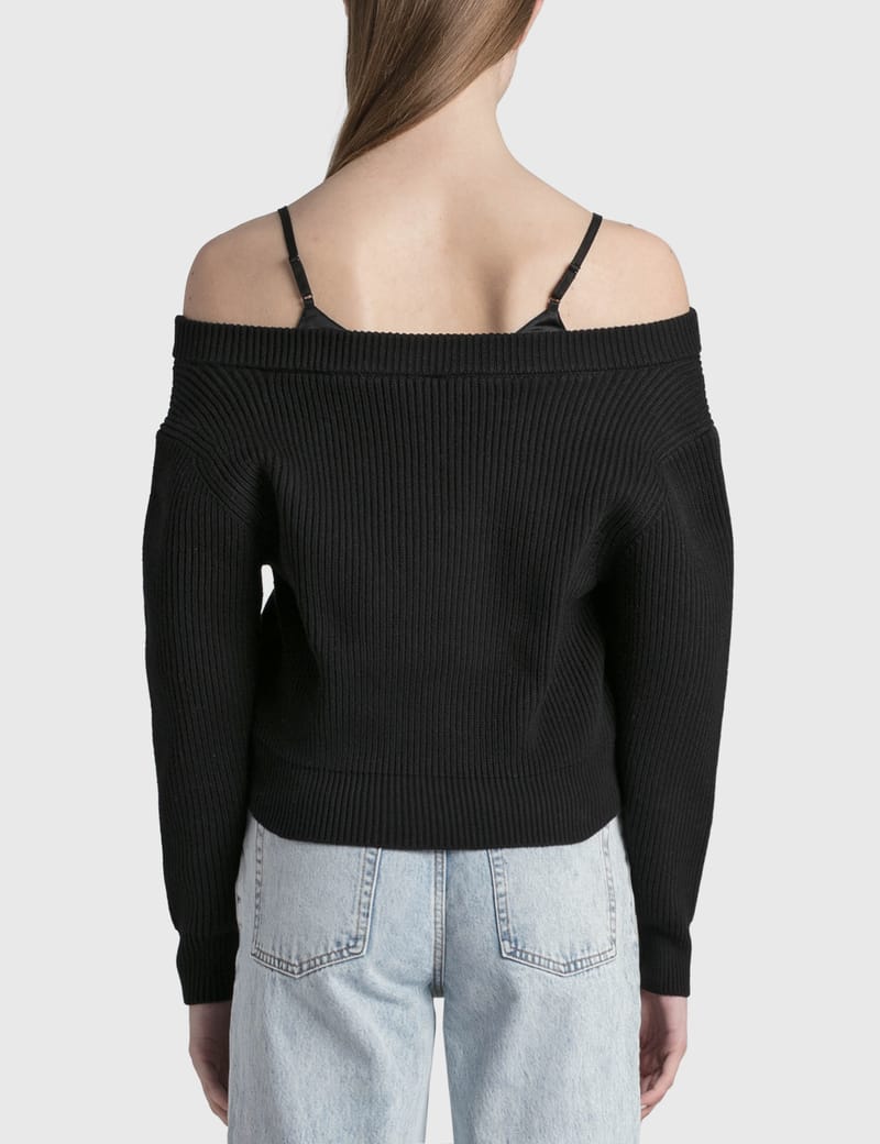 T By Alexander Wang - Off-Shoulder Pullover | HBX