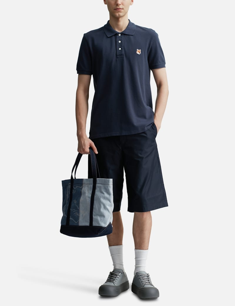 【関税込】Maison Kitsune メゾンキツネ HEAD MEDIUM DENIM TOTE Maison Kitsuné - FOX HEAD MEDIUM DENIM TOTE | HBX - Globally