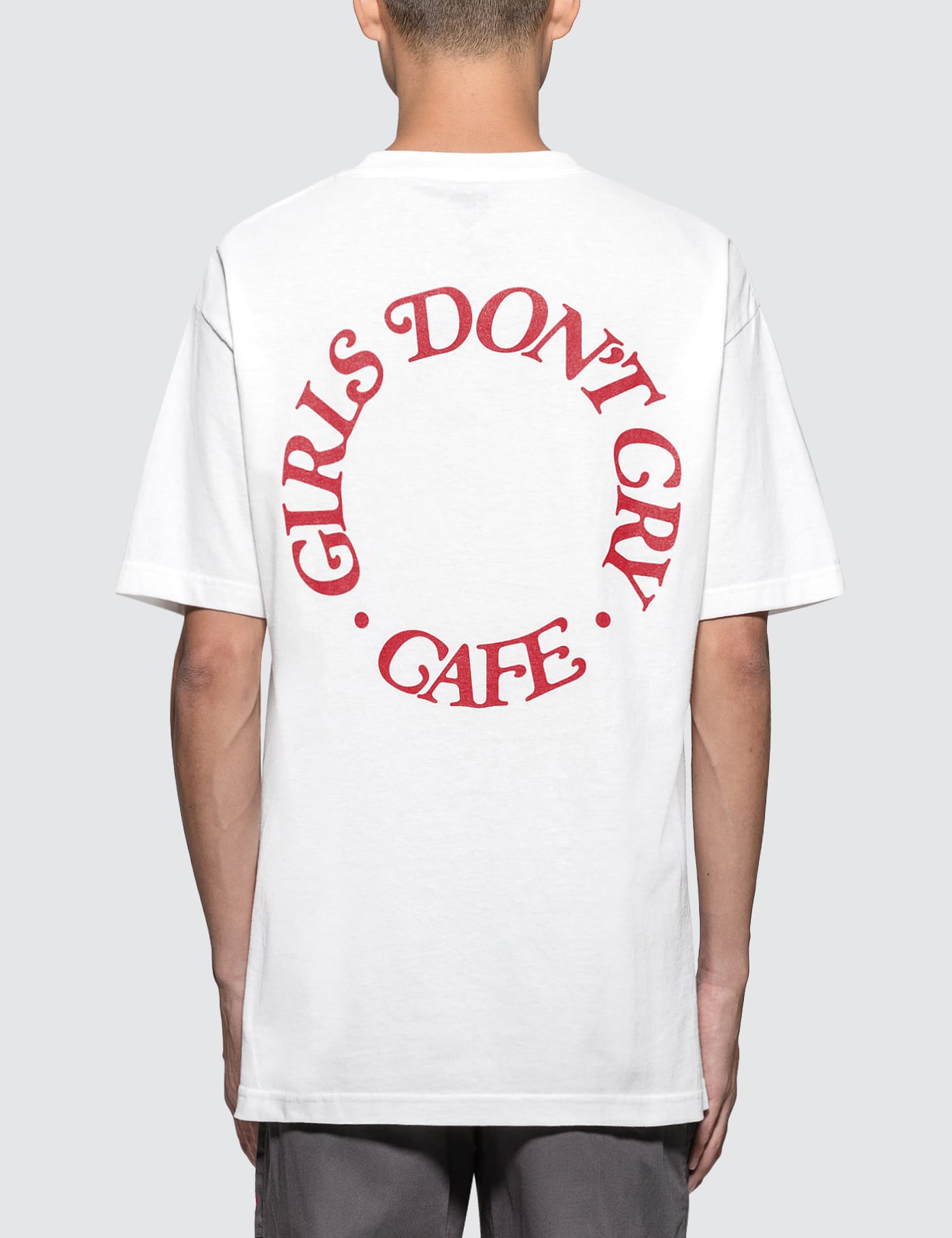 ベルディ Girls Don´t Cry GDC Logo Tee White L シャツ
