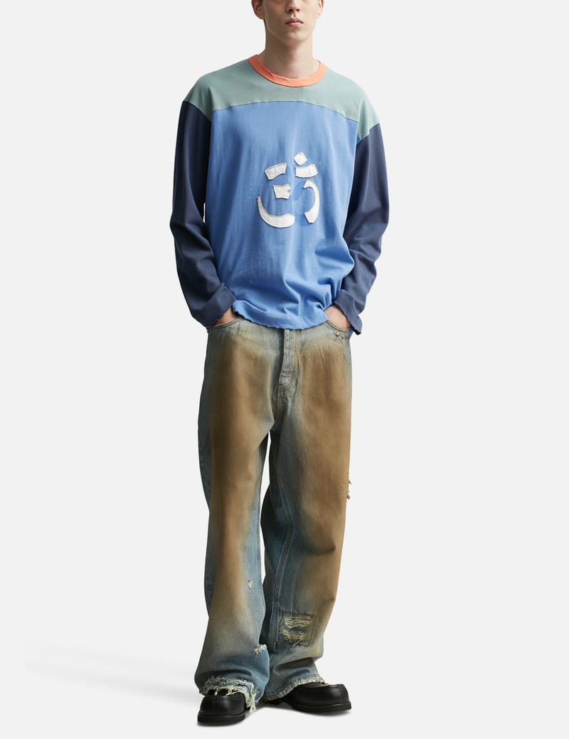 国内発送 PIET☆OM PAINT STAINED 長袖 ロングTシャツ PIET - OM PAINT STAINED LONG SLEEVE | HBX - ハイプビースト