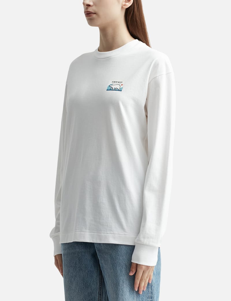 Human Made Graphic L/s T-shirt In White | ModeSens