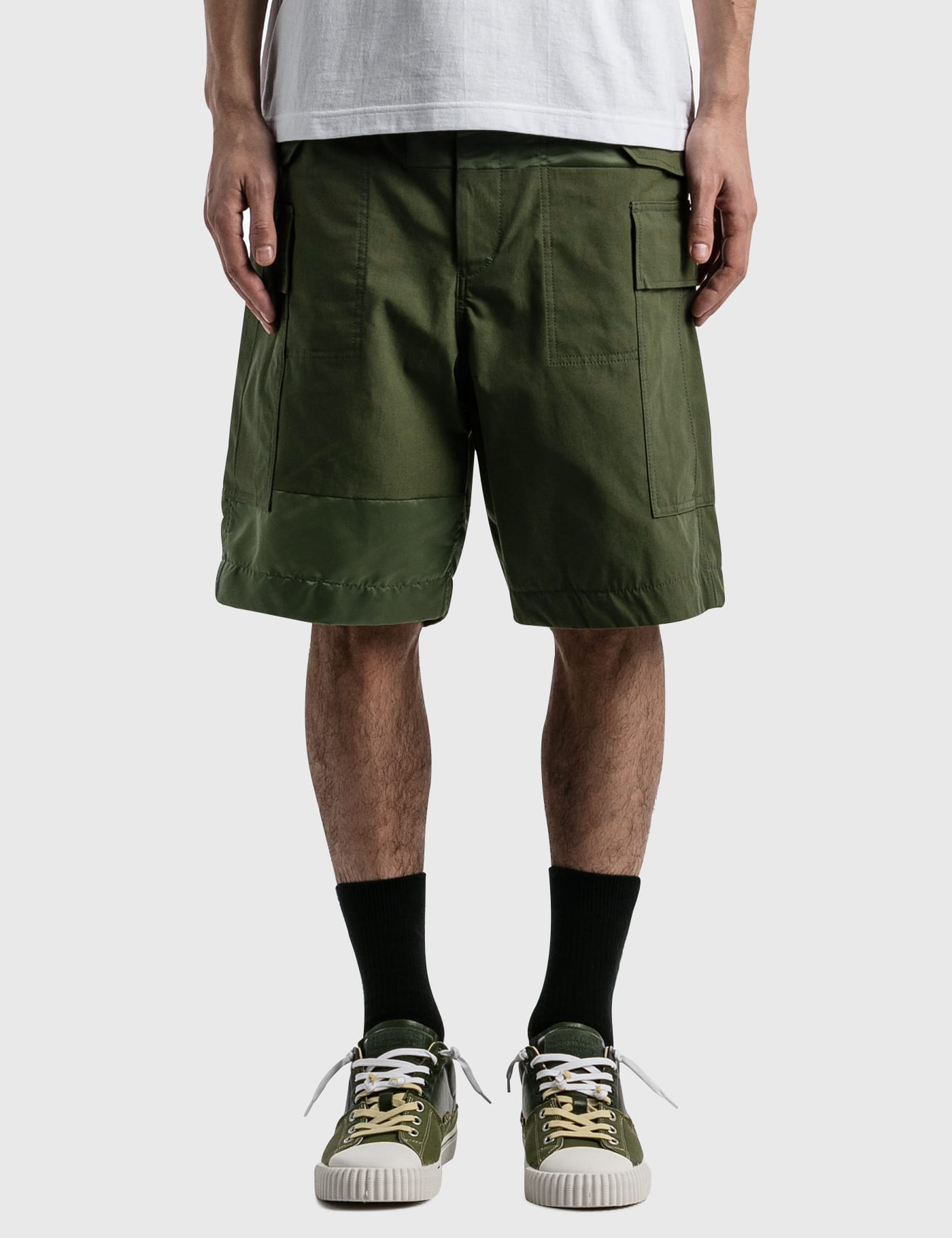 パンツ ショートパンツ Sacai - Cotton Nylon Oxford Shorts | HBX - Globally Curated 