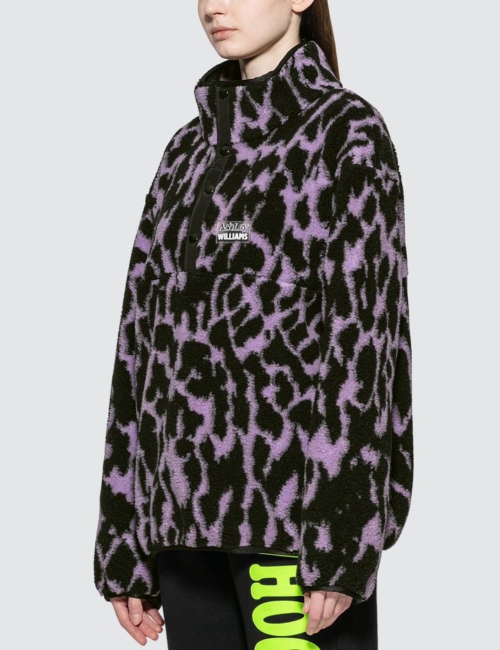 Ashley Williams Juju Animal Print Fleece Pullover Jacket HBX