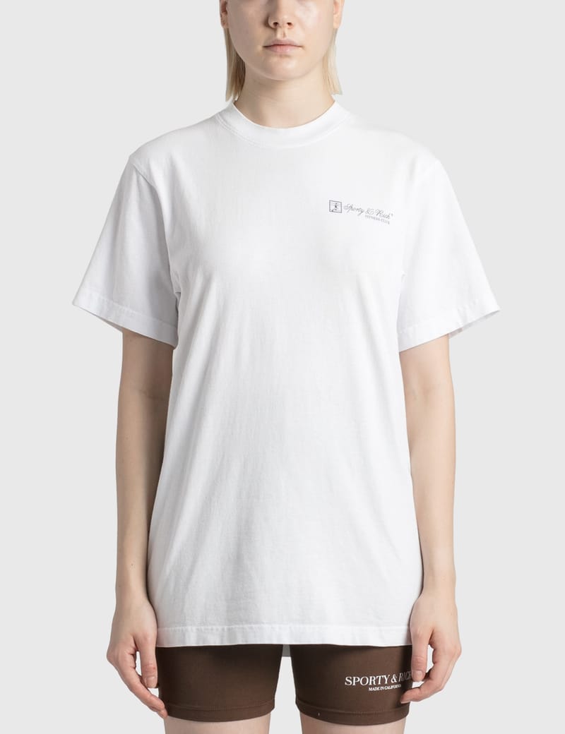 Sporty & Rich - Fitness Club t shirt | HBX - Globally
