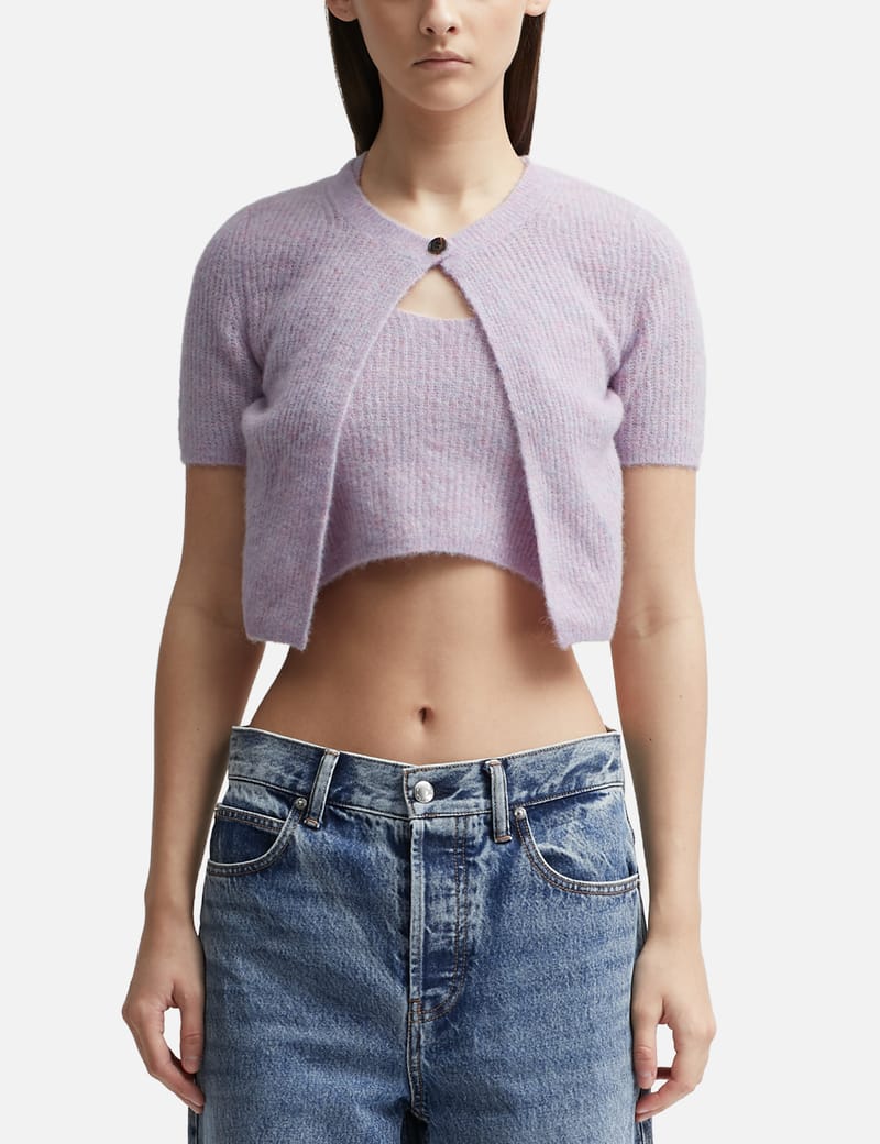 Lavender 2024 cropped cardigan