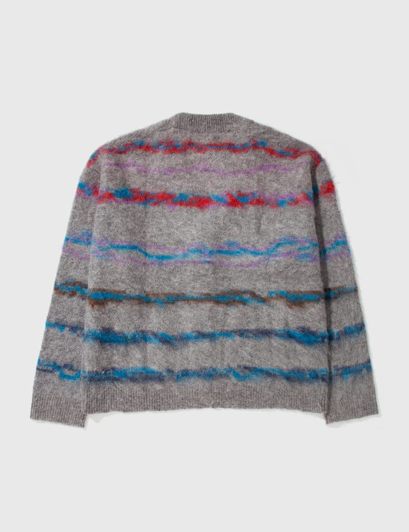 John Elliott - MOHAIR JACQUARD CARDIGAN | HBX - Globally Curated