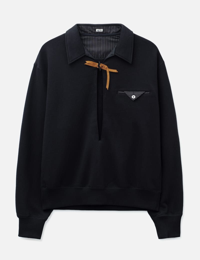 KHOKI Hand-Stitched Sweatshirt - Textured cotton style with prints