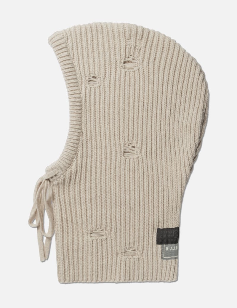 MM6 Maison Margiela - Distressed Wool Balaclava | HBX